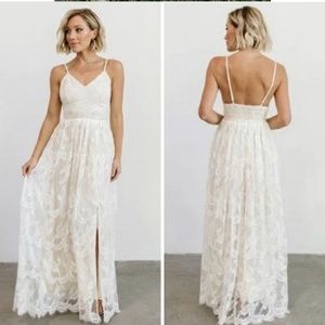Baltic Born Cozette White Lace Gown